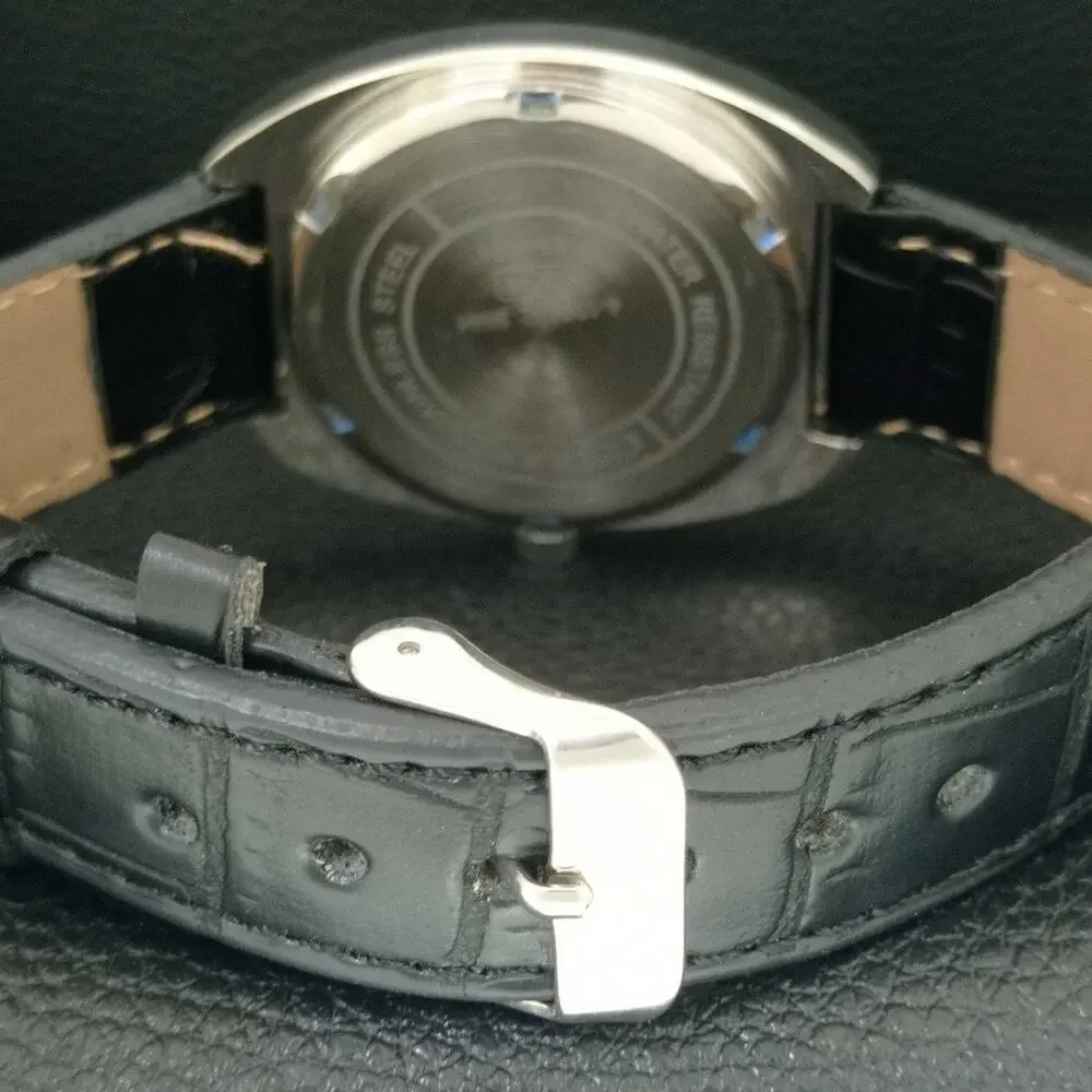 Vintage 1978 Citizen Manual Mens Silver Watch W/date & Gold accents